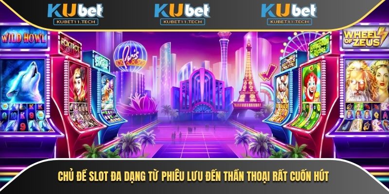 Ku Slot Game 2 Chủ đề slot đa dạng từ phiêu lưu đến thần thoại rất cuốn hút