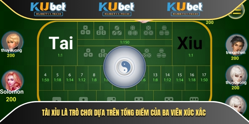 Tài Xỉu Kubet - Game Xúc Xắc Online Đỉnh Cao, Thắng Nhanh 5 Tài xỉu là trò chơi dựa vào điểm tổng của ba viên xúc xắc